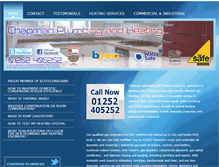 Tablet Screenshot of chapmanplumbers.com